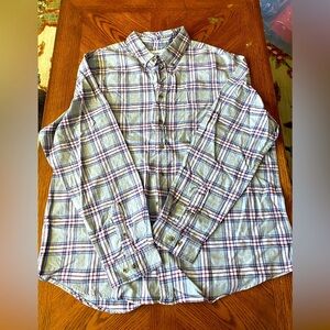Men's Plaid Button-Down Shirt